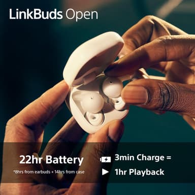 Sony LinkBuds Open helt trådløse in-ear hodetelefoner (sort)