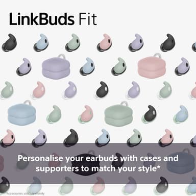 Sony LinkBuds Fit helt trådløse in-ear hodetelefoner (sort)