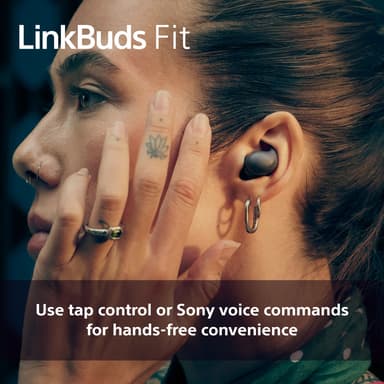 Sony LinkBuds Fit helt trådløse in-ear hodetelefoner (sort)