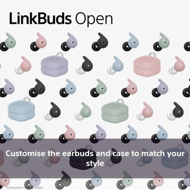 Sony LinkBuds Open helt trådløse in-ear hodetelefoner (sort)