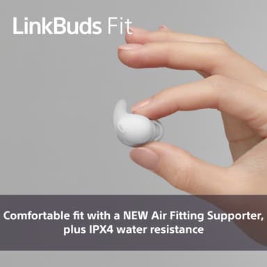 Sony LinkBuds Fit helt trådløse in-ear hodetelefoner (sort)