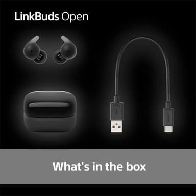 Sony LinkBuds Open helt trådløse in-ear hodetelefoner (sort)
