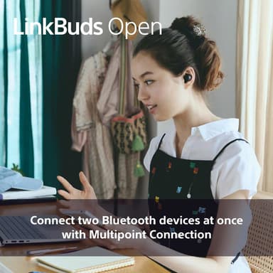 Sony LinkBuds Open helt trådløse in-ear hodetelefoner (sort)