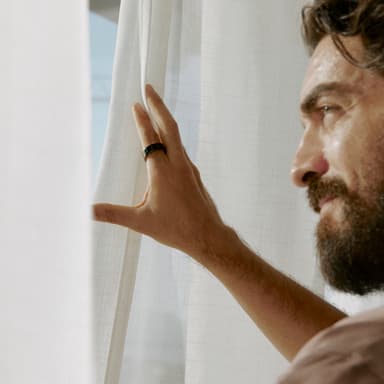 Oura Ring smarttring 4 størrelse 9 (Black)