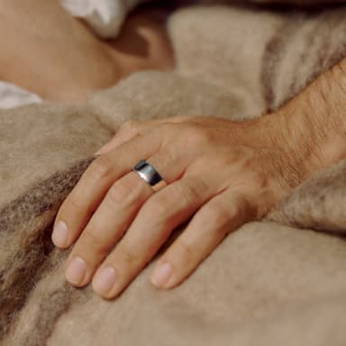 Oura Ring smarttring 4 størrelse 15 (Silver)