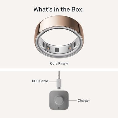 Oura Ring smarttring 4 størrelse 13 (Rose Gold)