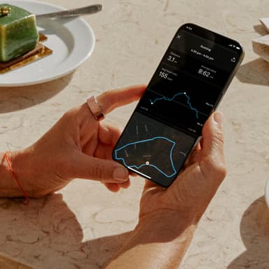 Oura Ring smarttring 4 størrelse 12 (Rose Gold)