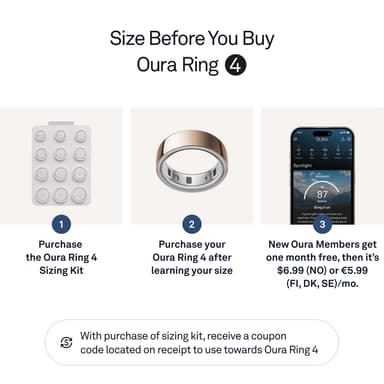 Oura Ring smarttring 4 størrelse 7 (Rose Gold)