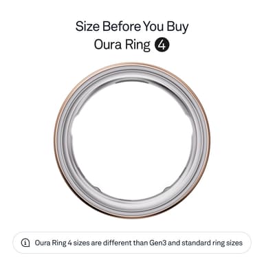 Oura Ring smarttring 4 størrelse 12 (Rose Gold)