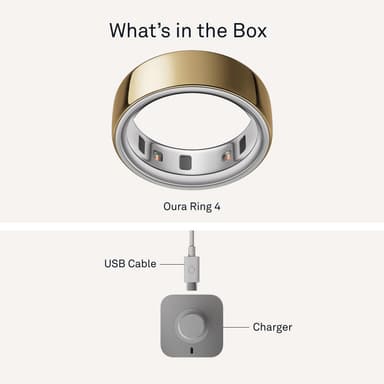 Oura Ring smarttring 4 størrelse 6 (Gold)