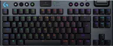 Logitech G915 X Lightspeed TKL Wireless Linear gamingtastatur (sort)