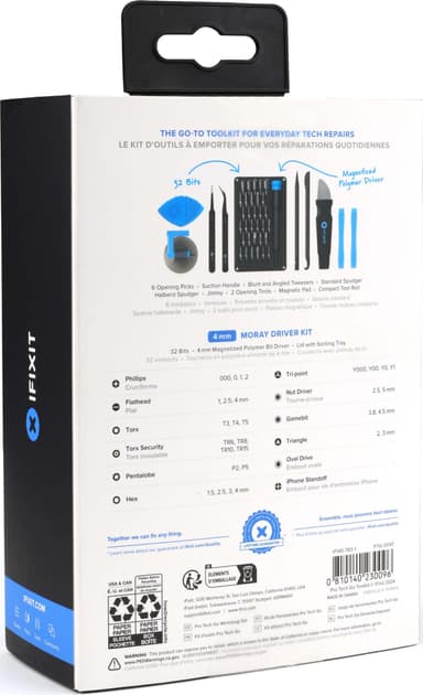iFixIt Pro Tech GO verktøysett for mobilreparasjon