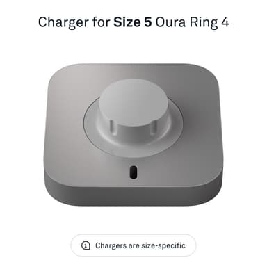 Oura Ring 4 lader (størrelse 5)