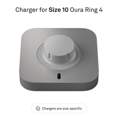 Oura Ring 4 lader (størrelse 10)