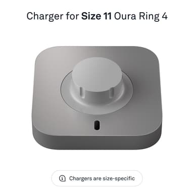 Oura Ring 4 lader (størrelse 11)