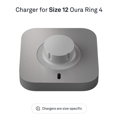 Oura Ring 4 lader (størrelse 12)