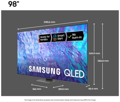 Samsung 98" Q80C 4K QLED Smart TV (2023)