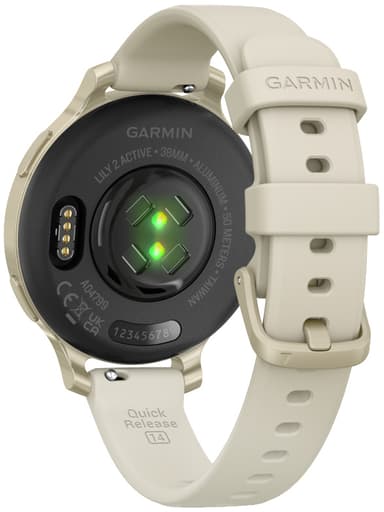 Garmin Lily 2 Active smartklokke (Lunar Gold)