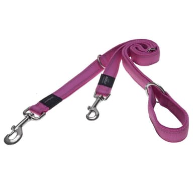 Leash Rogz Utility, stor, 20 mm Fanbelt flerbruks hundesele, rosa refleks