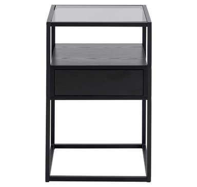 Nattbord RANDOLF 40x35xH60cm, sort
