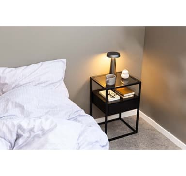 Nattbord RANDOLF 40x35xH60cm, sort