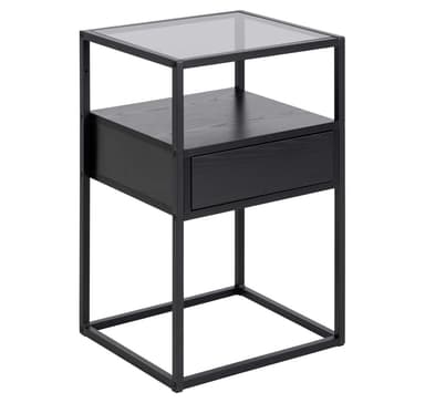 Nattbord RANDOLF 40x35xH60cm, sort