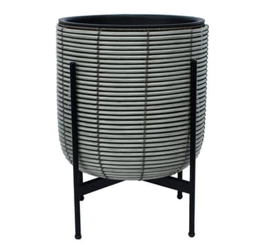 Plantekasse FLETT med stativ 38x38xH49cm, grå