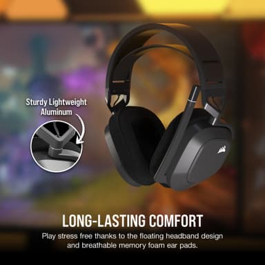 Corsair HS80 Max trådløst gamingheadset (grå)