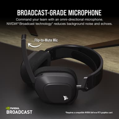 Corsair HS80 Max trådløst gamingheadset (grå)