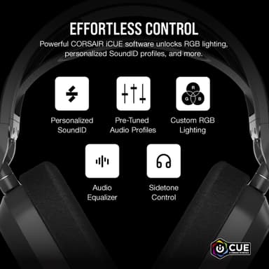 Corsair HS80 Max trådløst gamingheadset (grå)