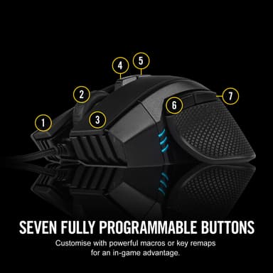 Corsair Ironclaw RGB gamingmus (sort)