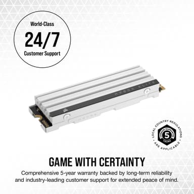 Corsair MP600 ELITE SSD oppgraderingsmodul for PS5 (2TB)