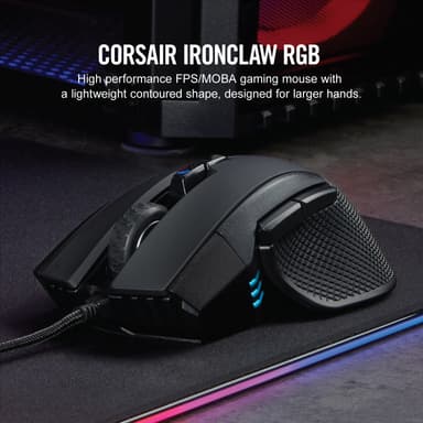 Corsair Ironclaw RGB gamingmus (sort)