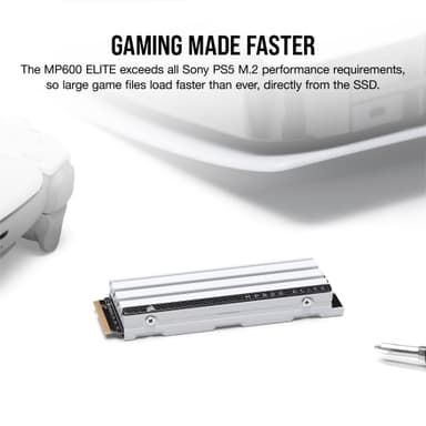 Corsair MP600 ELITE SSD oppgraderingsmodul for PS5 (2TB)