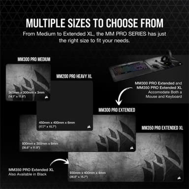 Corsair MM350 Pro musematte til gaming (XXL)