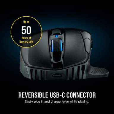 Corsair Dark Core Pro RGB trådløs gamingmus