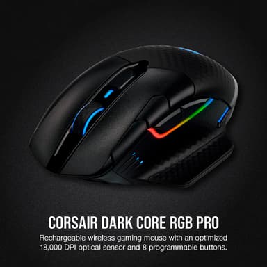 Corsair Dark Core Pro RGB trådløs gamingmus