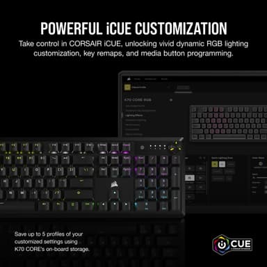 Corsair K70 Core RGB gamingtastatur