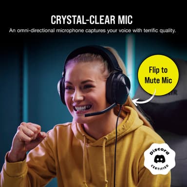 Corsair HS55 stereo gaming headset (sort)