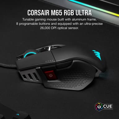 Corsair M65 RGB Ultra Tunable gamingmus (sort)