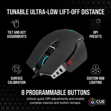 Corsair M65 RGB Ultra Tunable gamingmus (sort)