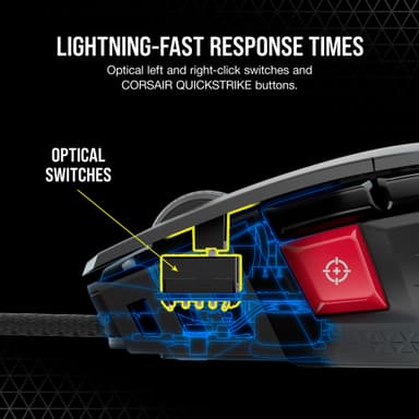 Corsair M65 RGB Ultra Tunable gamingmus (sort)