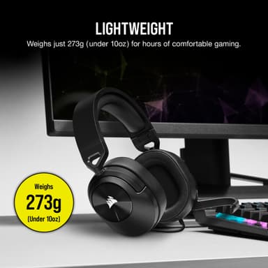 Corsair HS55 stereo gaming headset (sort)
