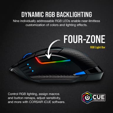 Corsair Dark Core Pro RGB trådløs gamingmus