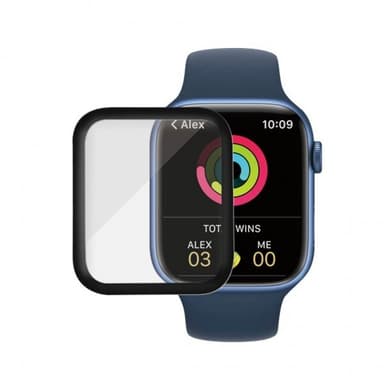 Apple Watch 7 45mm Skjermbeskytter Antibacterial Svart