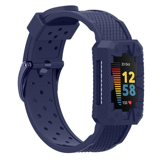 Klokkearmbånd som er kompatibelt med Fitbit Charge 5 Blue