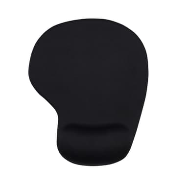 Musematte med håndleddsstøtte ergonomisk svart