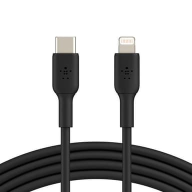 Belkin USB-C til Lightning, svart (1m)