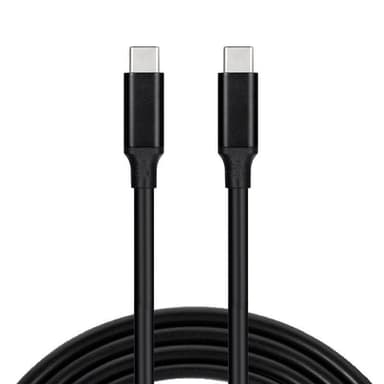 USB-C ladekabel 3A 60W hurtiglading / data Sort 1 m
