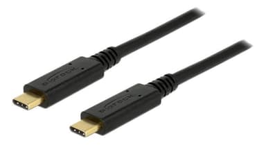 DeLOCK USB 3.1 Gen 2 USB-C til USB-C-kabel, 3A, E-markør, 1m, svart